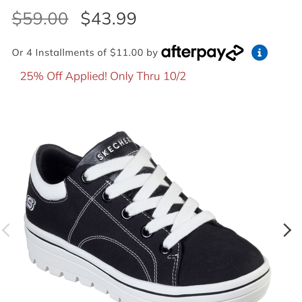 SKECHERS STREET CLEET  PLATFORM SIZE 7